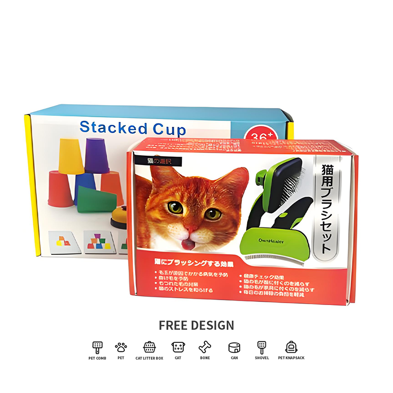 Bølgeformede æsker til kæledyrsværktøj