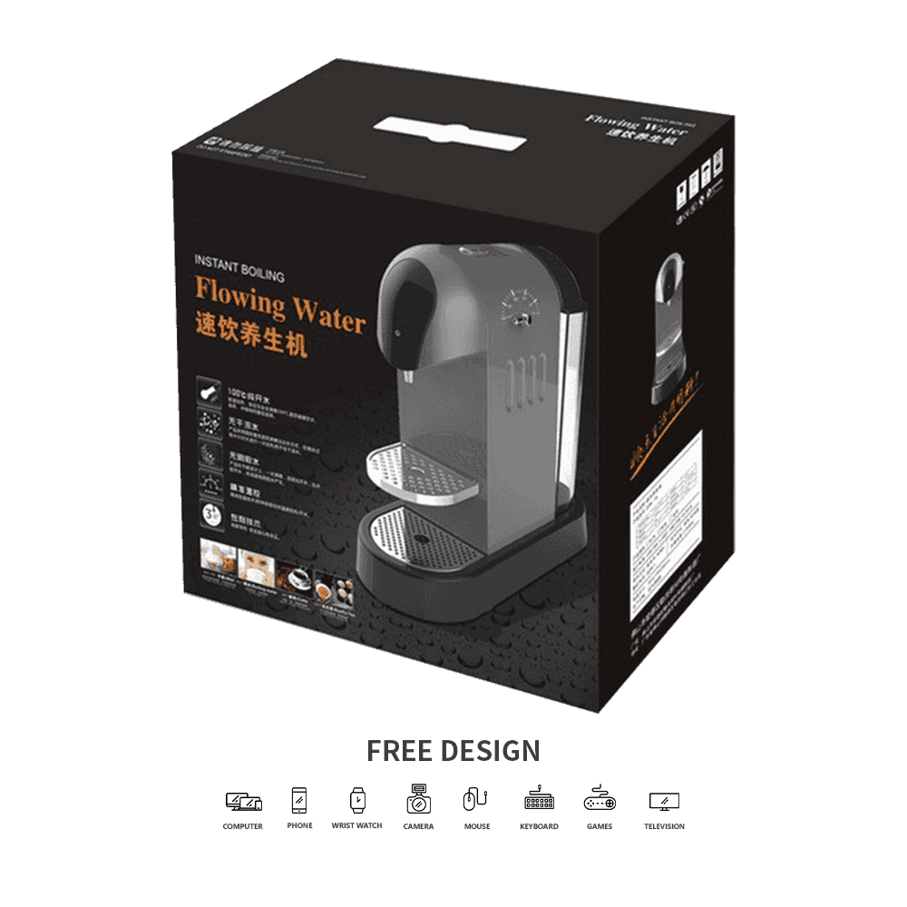 Vanddispenser bølgepapemballage